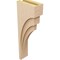 Ekena Millwork 6"W x 12"D x 36"H Thin Rockford Rough Cedar Woodgrain TimberThane Corbel, Primed Tan CORUR06X12X36ROCRCPR - alternate 3